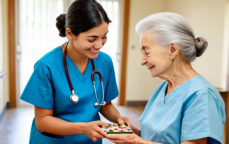 치매관리사 자격증 시험 후기 - **

"A caring female Alzheimer's nurse in a clean, bright nursing home setting, fully clothed in pro...