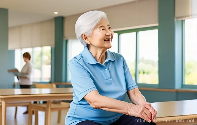 치매관리사 취업 시 유리한 자격증 - **Prompt 1: Professional Elder Care Worker Assisting in a Modern Facility**
    A professional and c...