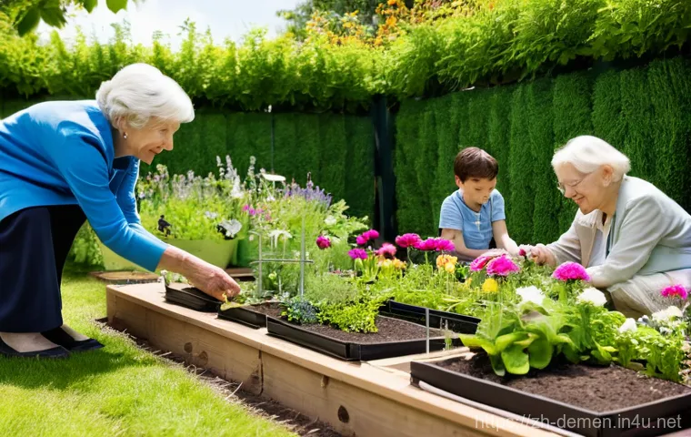 치매관리사와 치매 환자 심리 상담 - **Prompt:** A tender and engaging scene depicting an elderly man, a senior in his early 80s with dem...