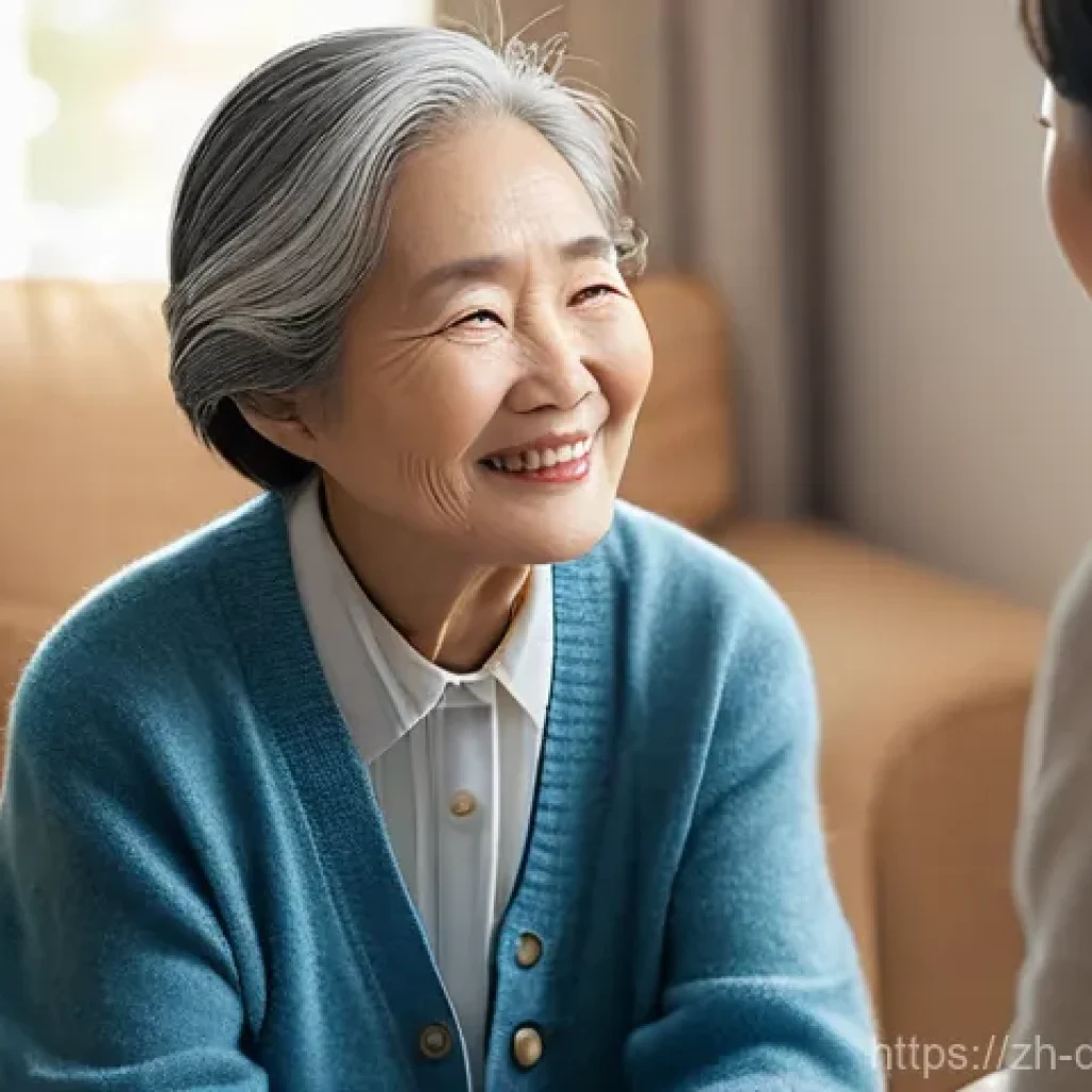 치매관리사 실무 경험 공유 - **Prompt 1: Empathetic Connection in Dementia Care**
    An image of an elderly East Asian woman, ap...