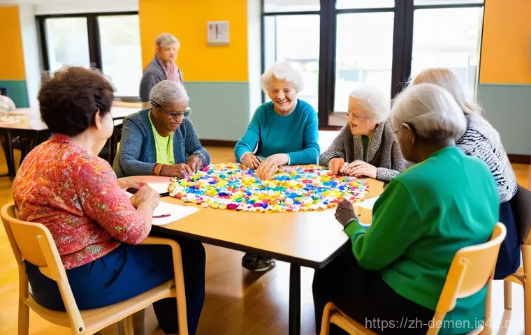 치매관리사 관련 기술 자격증 활용법 - **Prompt 2: Smart Care in a Modern Facility**
    Inside a bright, clean, and modern dementia care f...