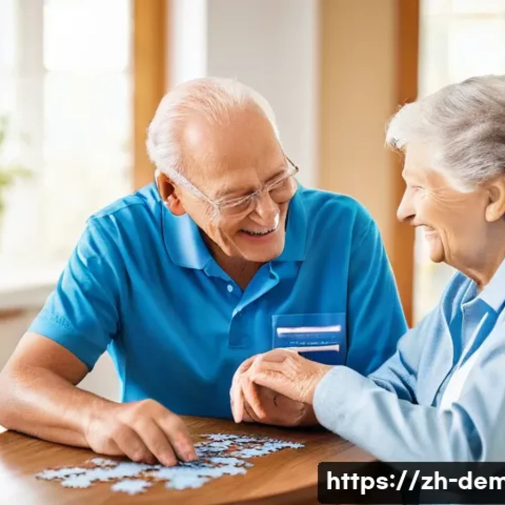 치매관리사 자격증 시험 합격률 통계 - **Professional Dementia Caregiver Assistance:** A compassionate female dementia caregiver, in her la...