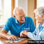 치매관리사 자격증 시험 합격률 통계 - **Professional Dementia Caregiver Assistance:** A compassionate female dementia caregiver, in her la...