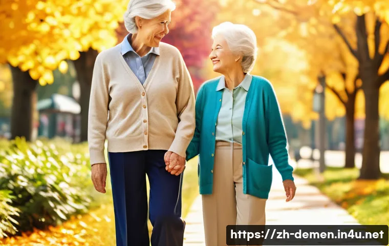 치매관리사와 환자 케어 윤리 - **Prompt:** A heartwarming scene of an elderly woman, gracefully dressed in a modest, soft-knit card...